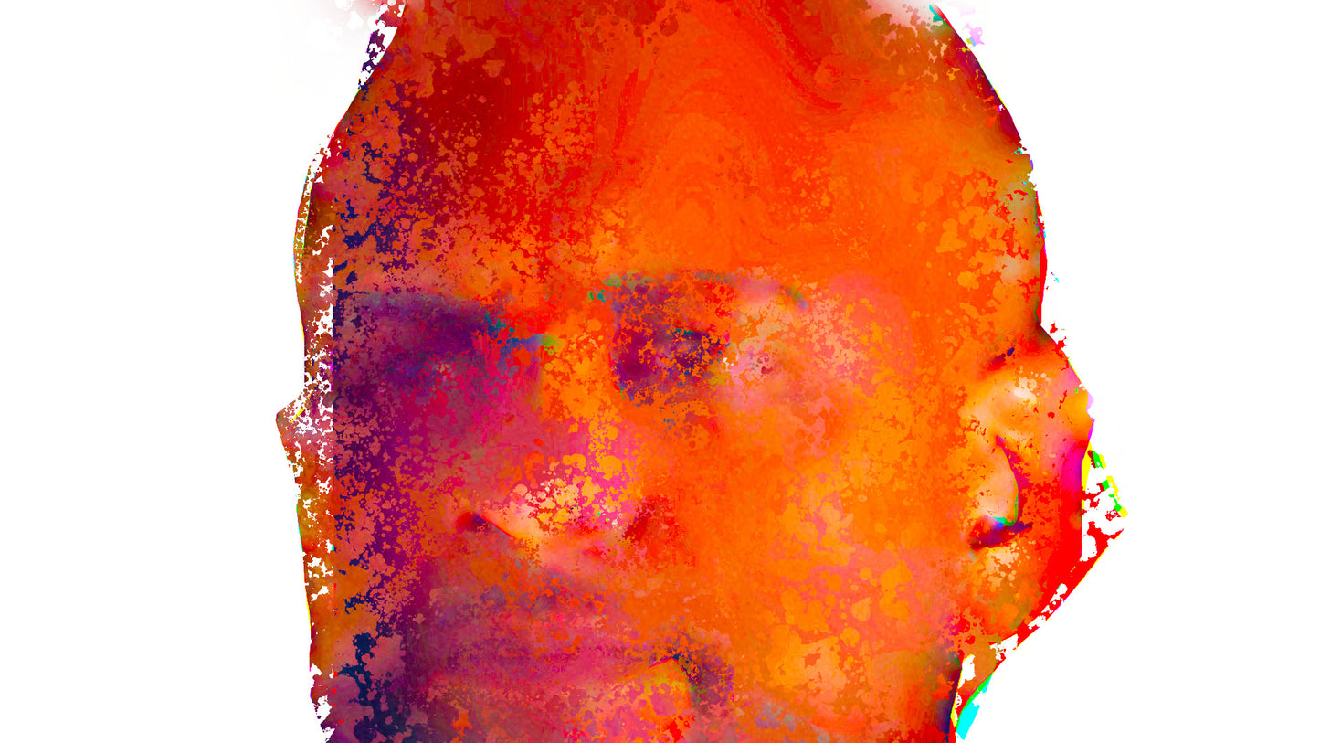Therapy art print detail 'Resent' (digital painting, Tim Cumming)