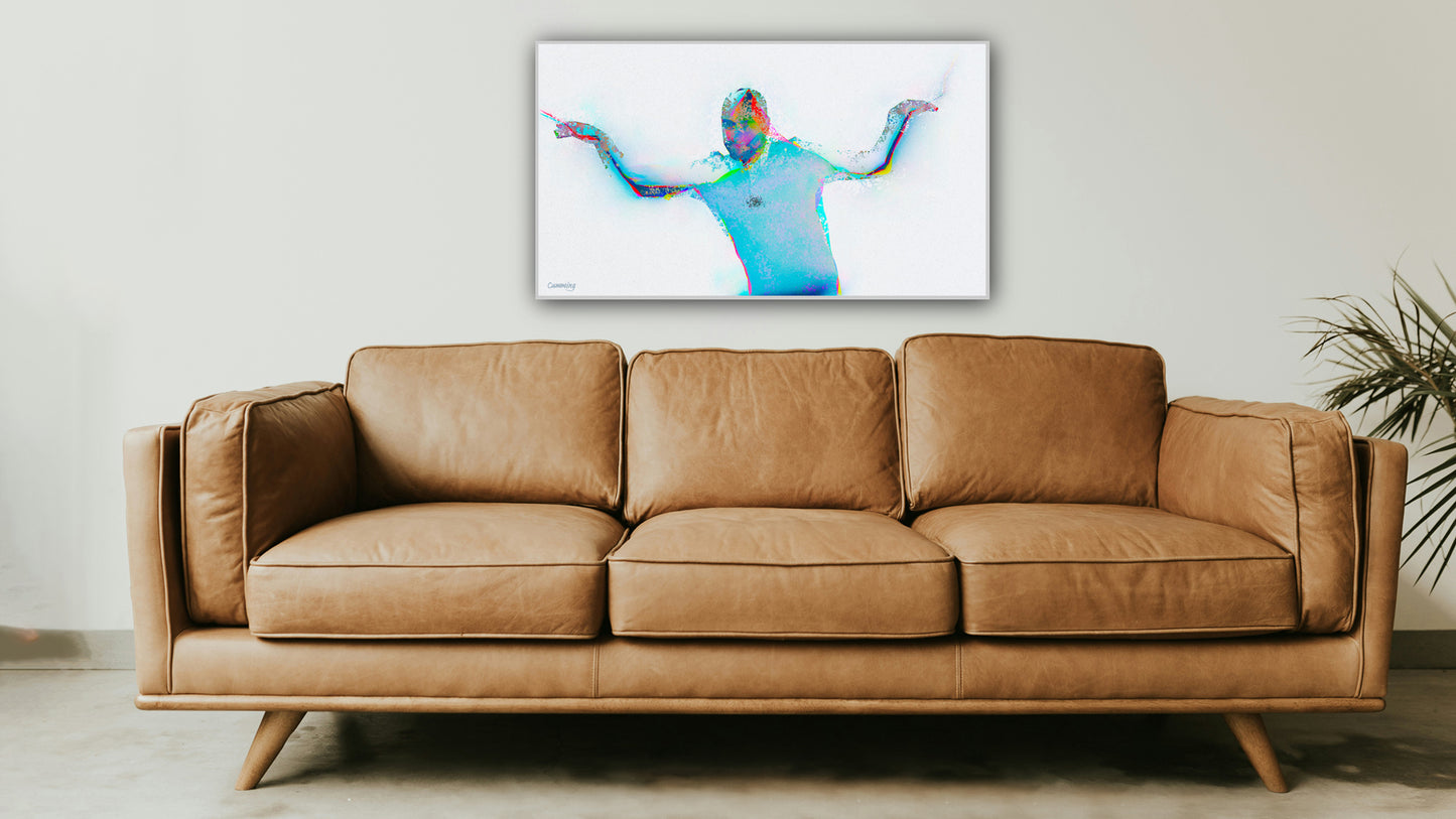 Therapy art print detail 'Ridicule' (digital painting, Tim Cumming)