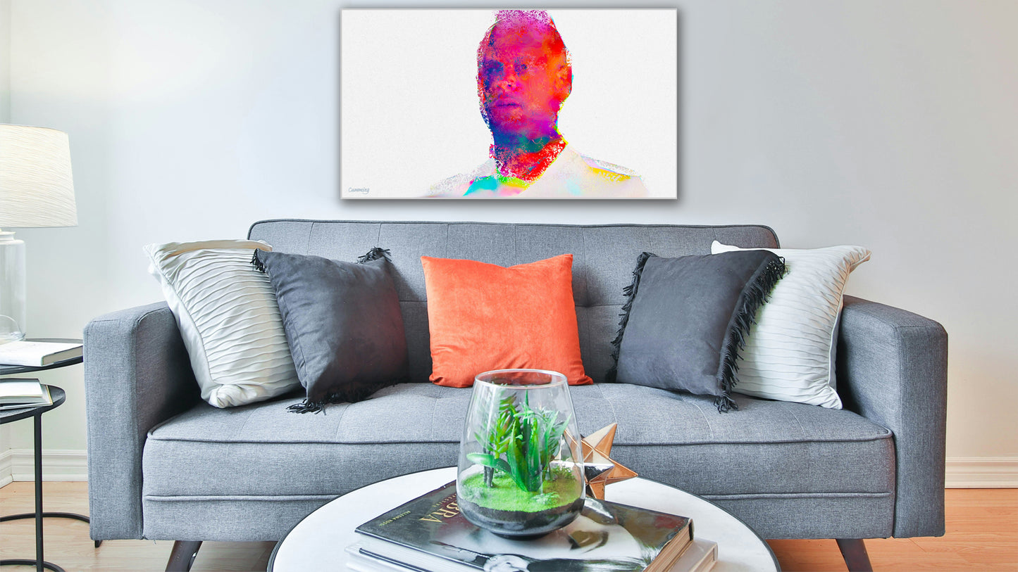 Therapy art print detail 'Surprise' (digital painting, Tim Cumming)