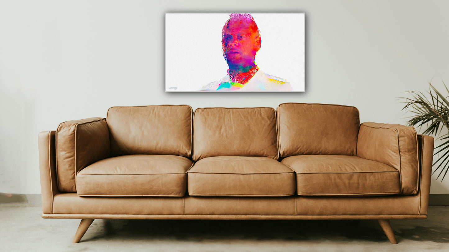 Therapy art print detail 'Surprise' (digital painting, Tim Cumming)
