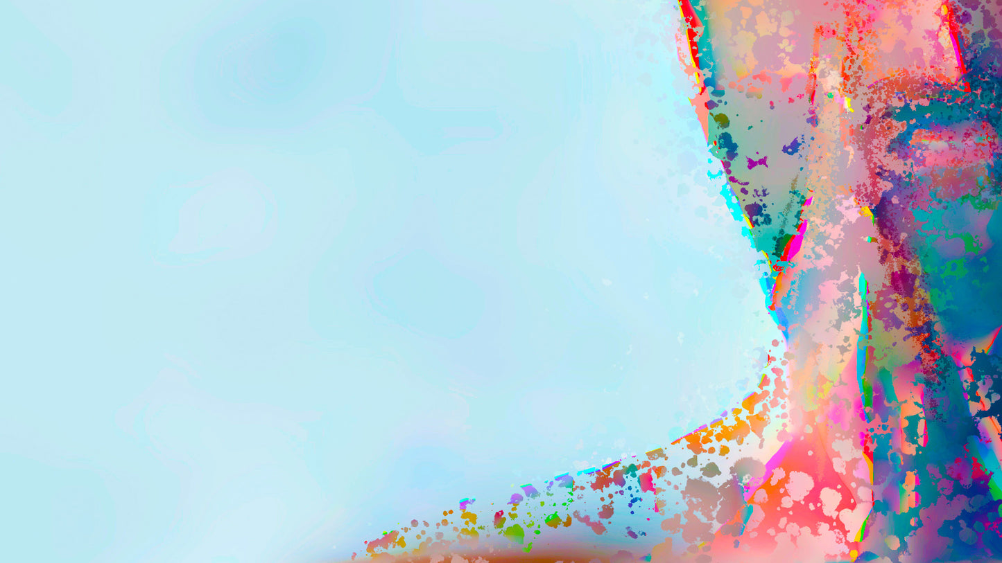 Therapy art print detail 'Thank' (digital painting, Tim Cumming)