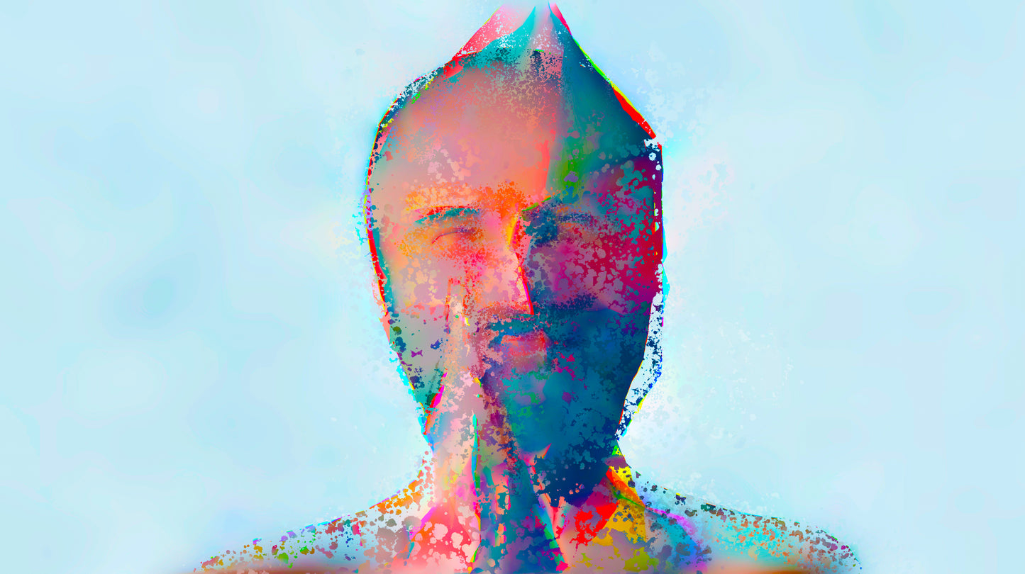 Therapy art print 'Thank' (digital painting, Tim Cumming)