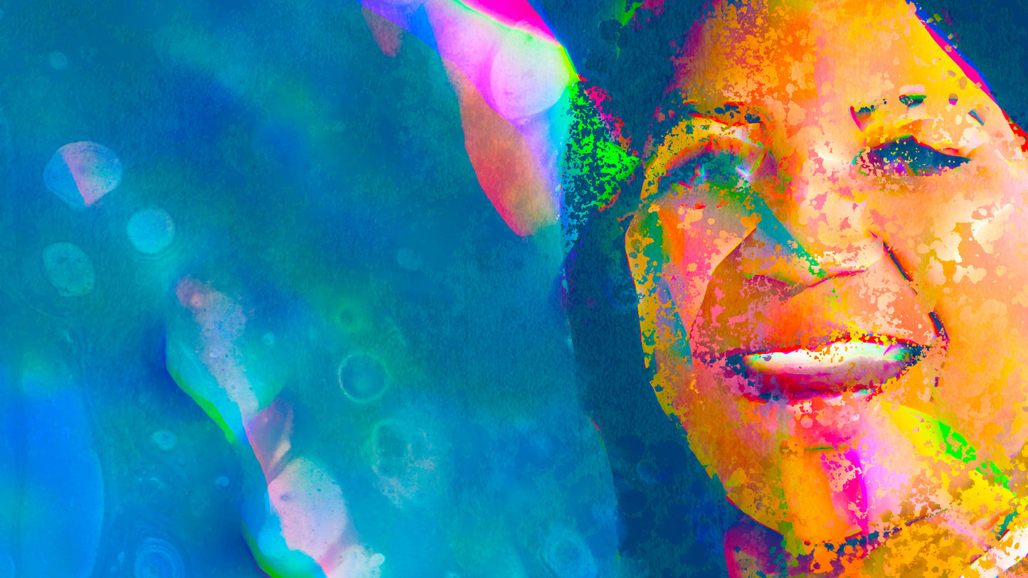 Therapy art print detail 'Thrill' (digital painting, Tim Cumming)