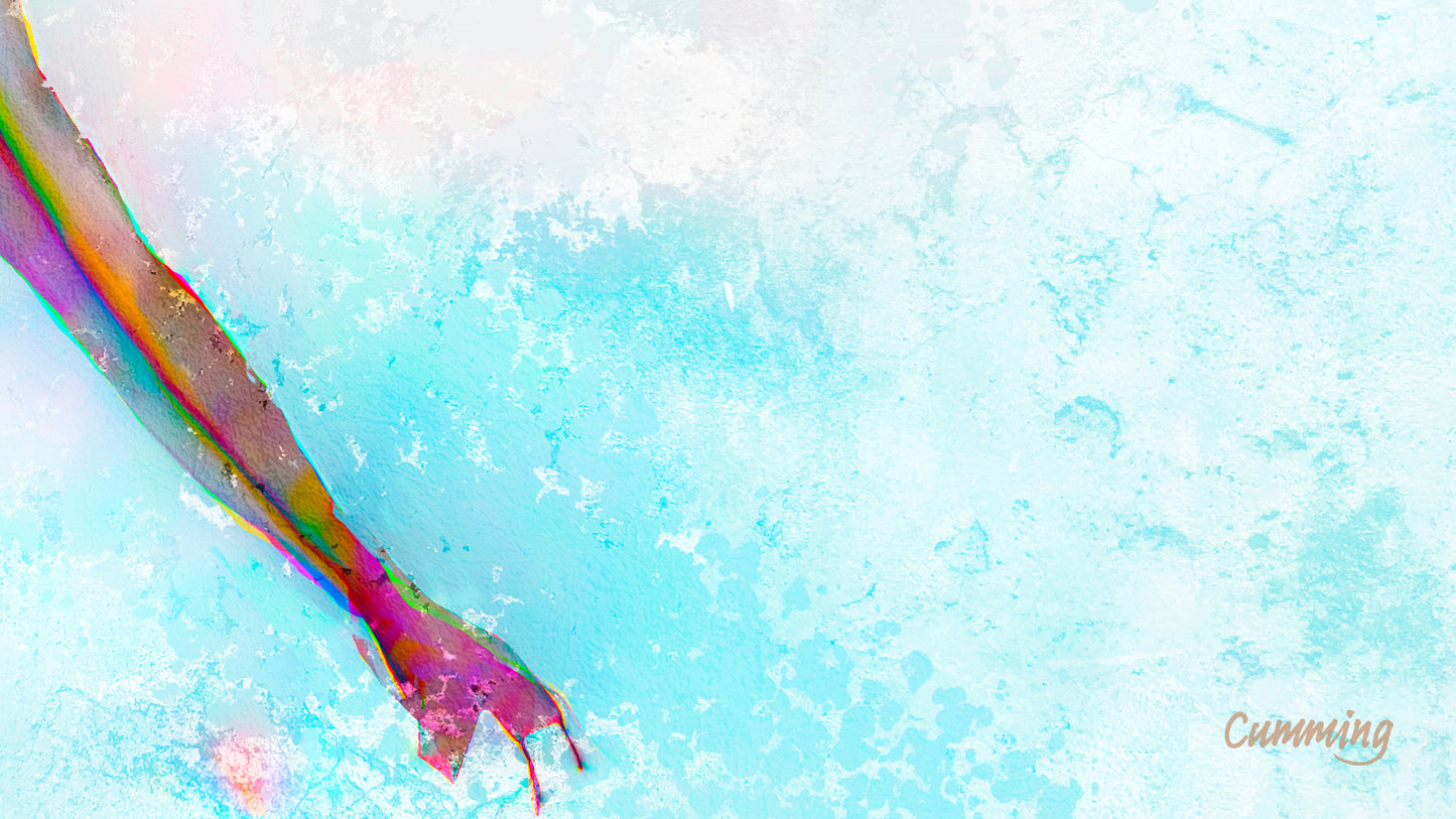 Therapy art print detail 'Tightrope' (digital painting, Tim Cumming)