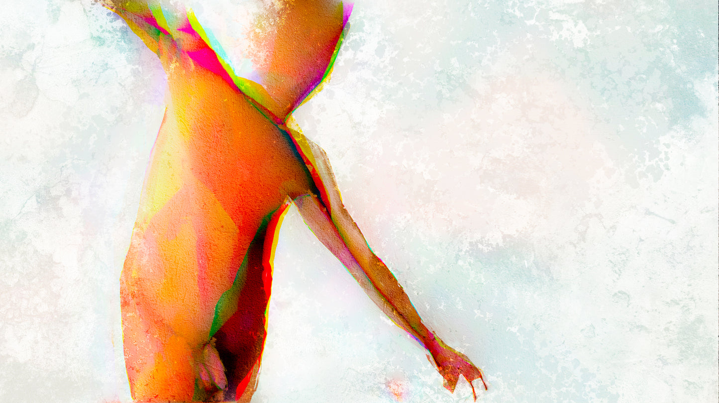 Therapy art print 'Tightrope' (digital painting, Tim Cumming)