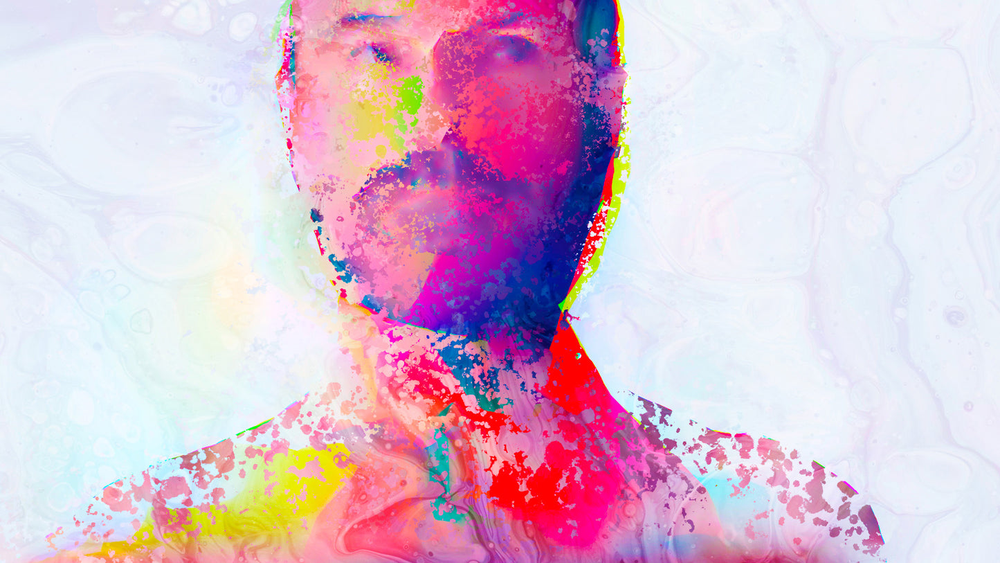 Therapy art print detail 'Warn' (digital painting, Tim Cumming)