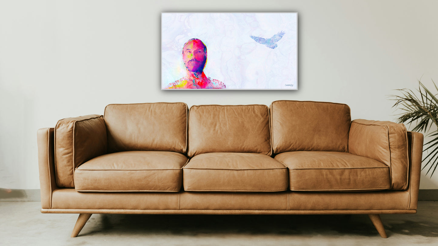 Therapy art print detail 'Warn' (digital painting, Tim Cumming)